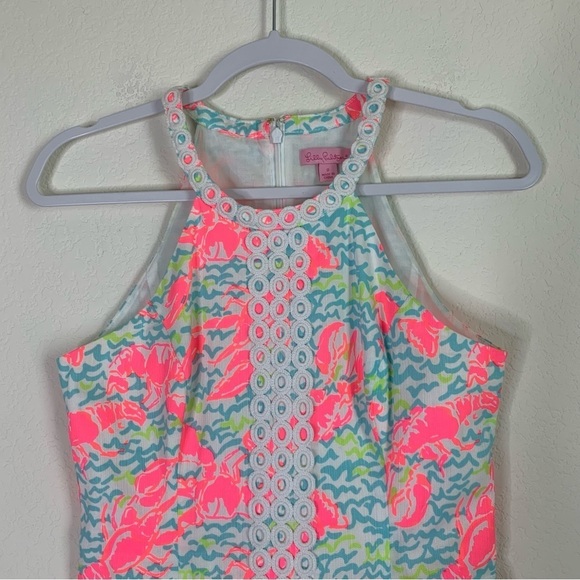 Lilly Pulitzer Pearl Shift resort white pop up lobstah roll dress 0 - Picture 3 of 7